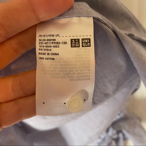 JW Anderson Light Blue Button Down Ruffle Neck Shirt - Picture 4 of 6